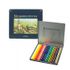 MUNHWA Nexpro Premium Set Pensil Warna Berbahan Dasar Minyak | 24 Warna dalam Kotak Timah Pelindung | Kelas Artis Profesional | Bersertifikat KC | Dibuat di Korea